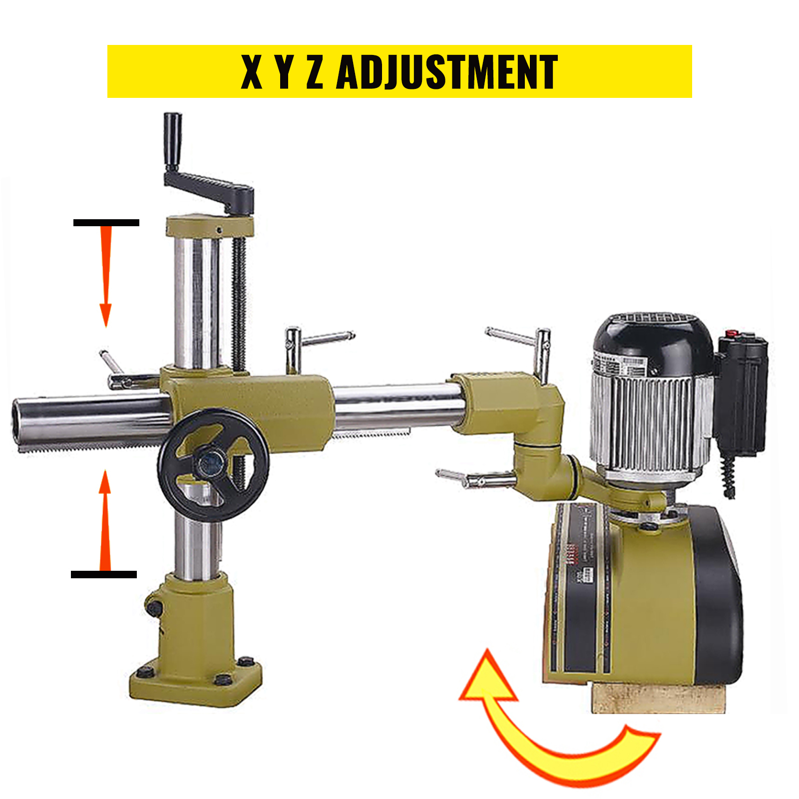 VEVOR 8 Roller Variable Speed Power Feeder 1 Phase 220V Power Stock