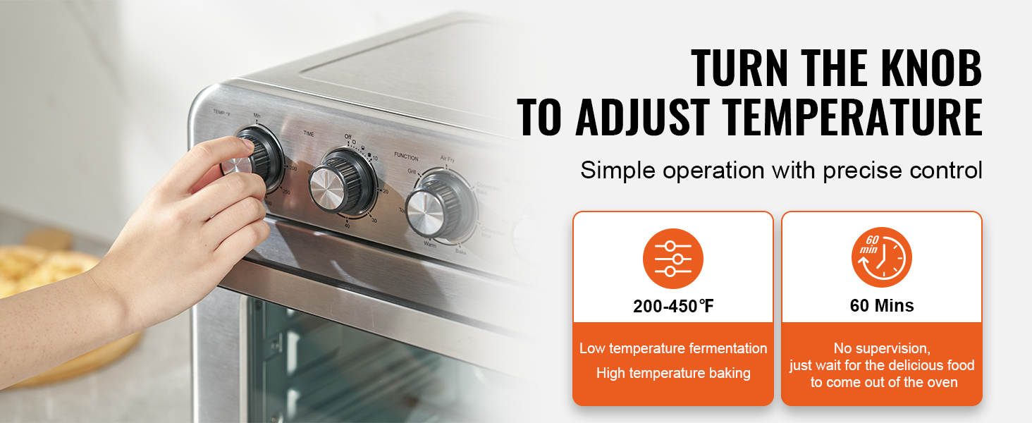 Airfryer 7,3L, ajuste durée de cuisson, température