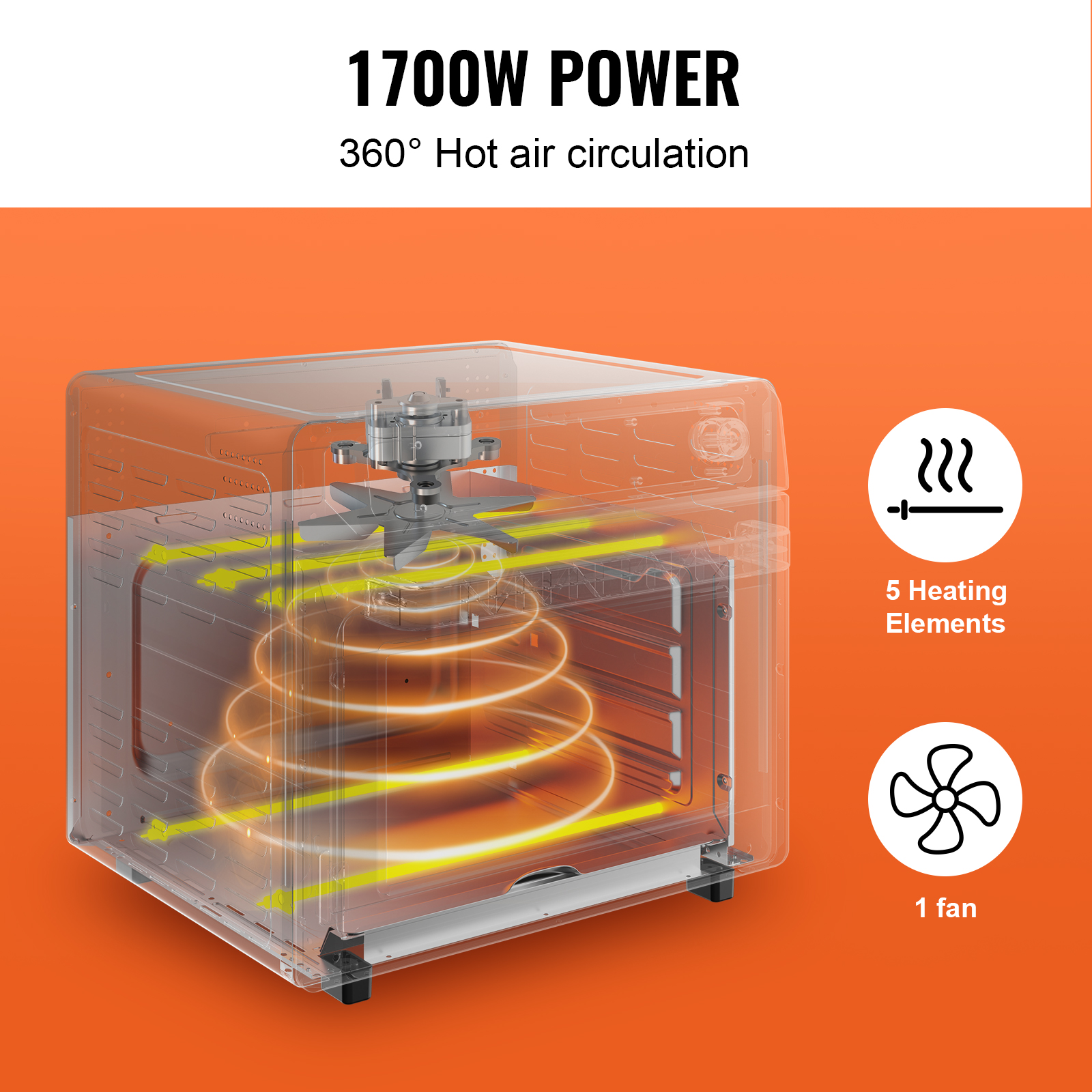 Stainless Steel Air Fryer Toaster Oven with Convection and Steam Cooking