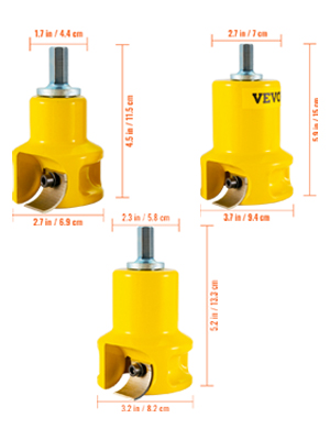 log furniture cutter,1&1.5&2 in,curved blade