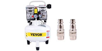 VEVOR VEVOR Compressori d'Aria da 1HP / 750W Compressore Motore senza olio  con serbatoio 25L Velocità di rotazione 1440 giri/min Compressore  Silenzioso per il