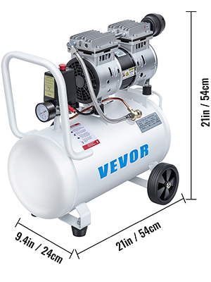 VEVOR VEVOR 0.75HP Oil Free Air Compressor Air Compressor Tank 30L ...