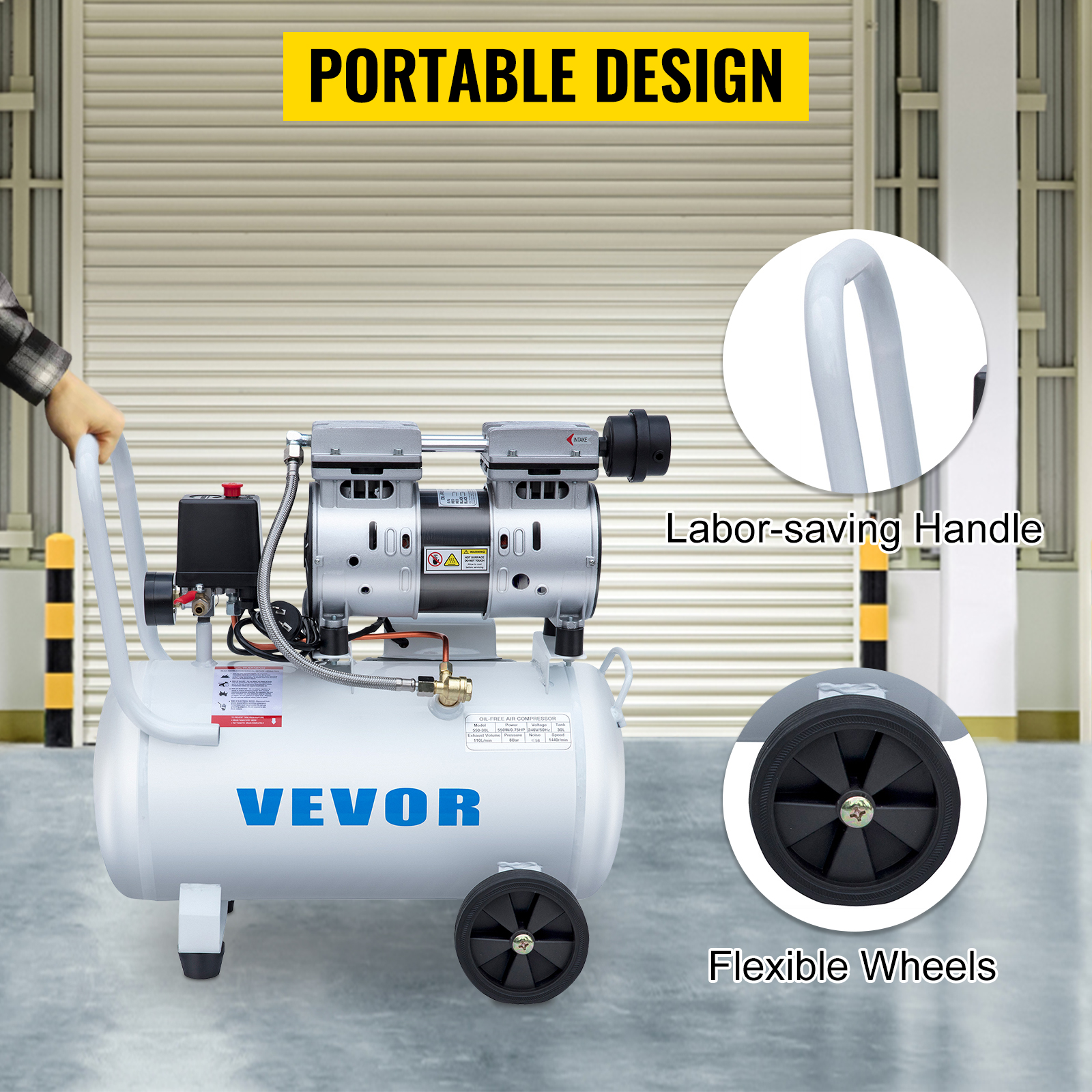 Oil Free,Air Compressor,30L