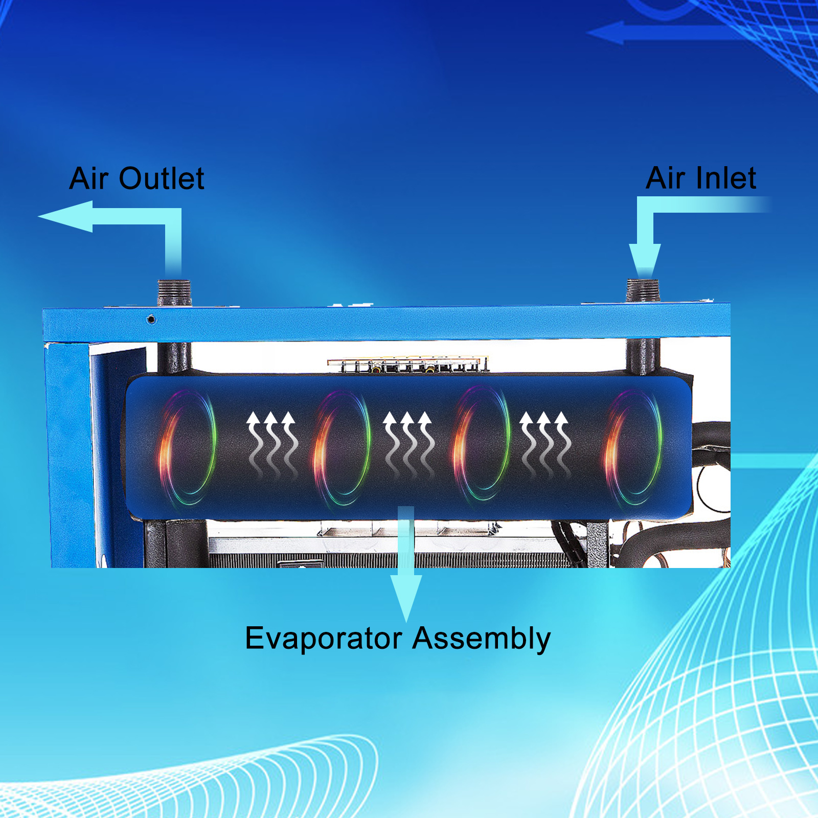VEVOR Refrigerated Air Dryer 35CFM Compressed Air Dryer Refrigerated