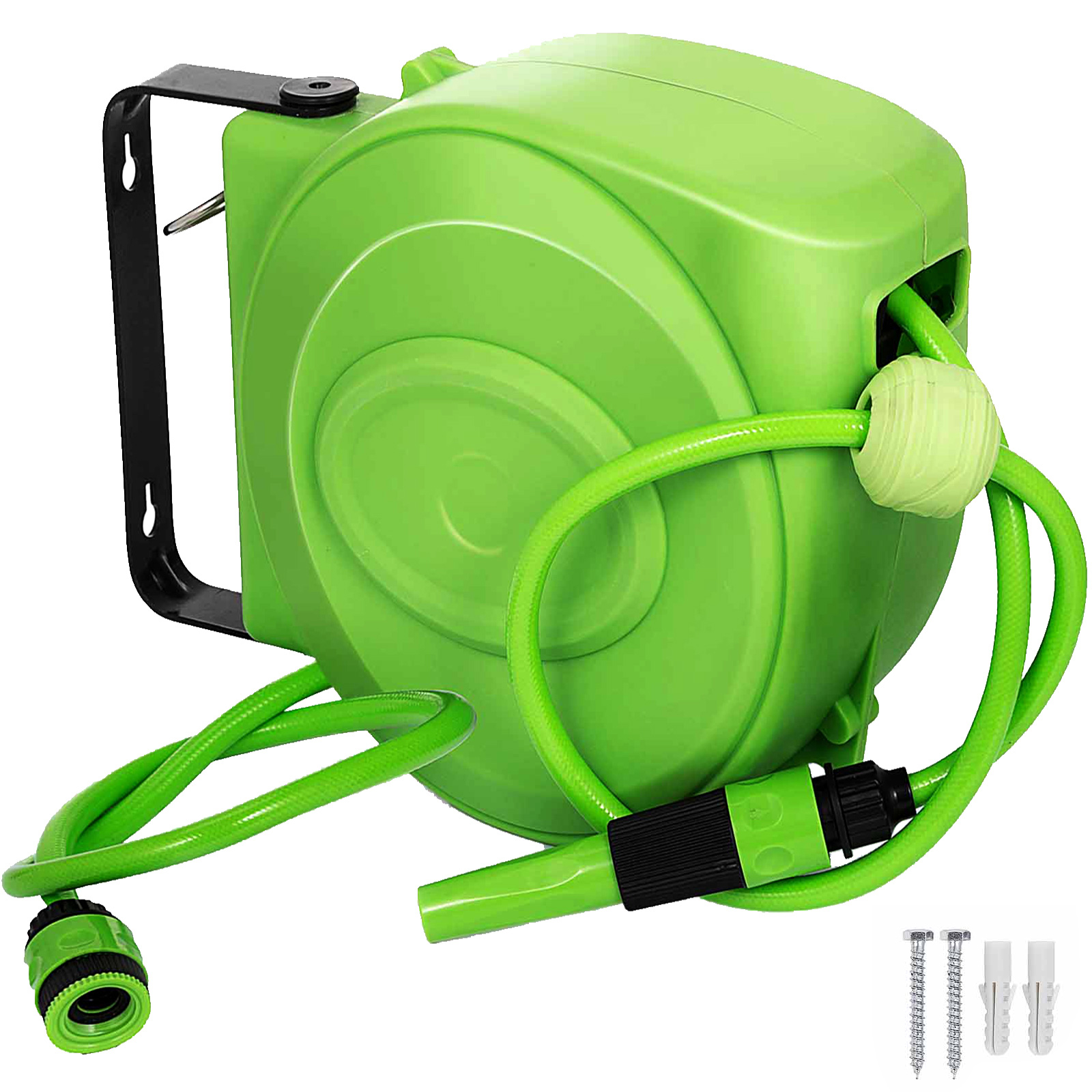 VEVOR 10M Retractable Water Hose Reel Wall Mounted Auto Rewind