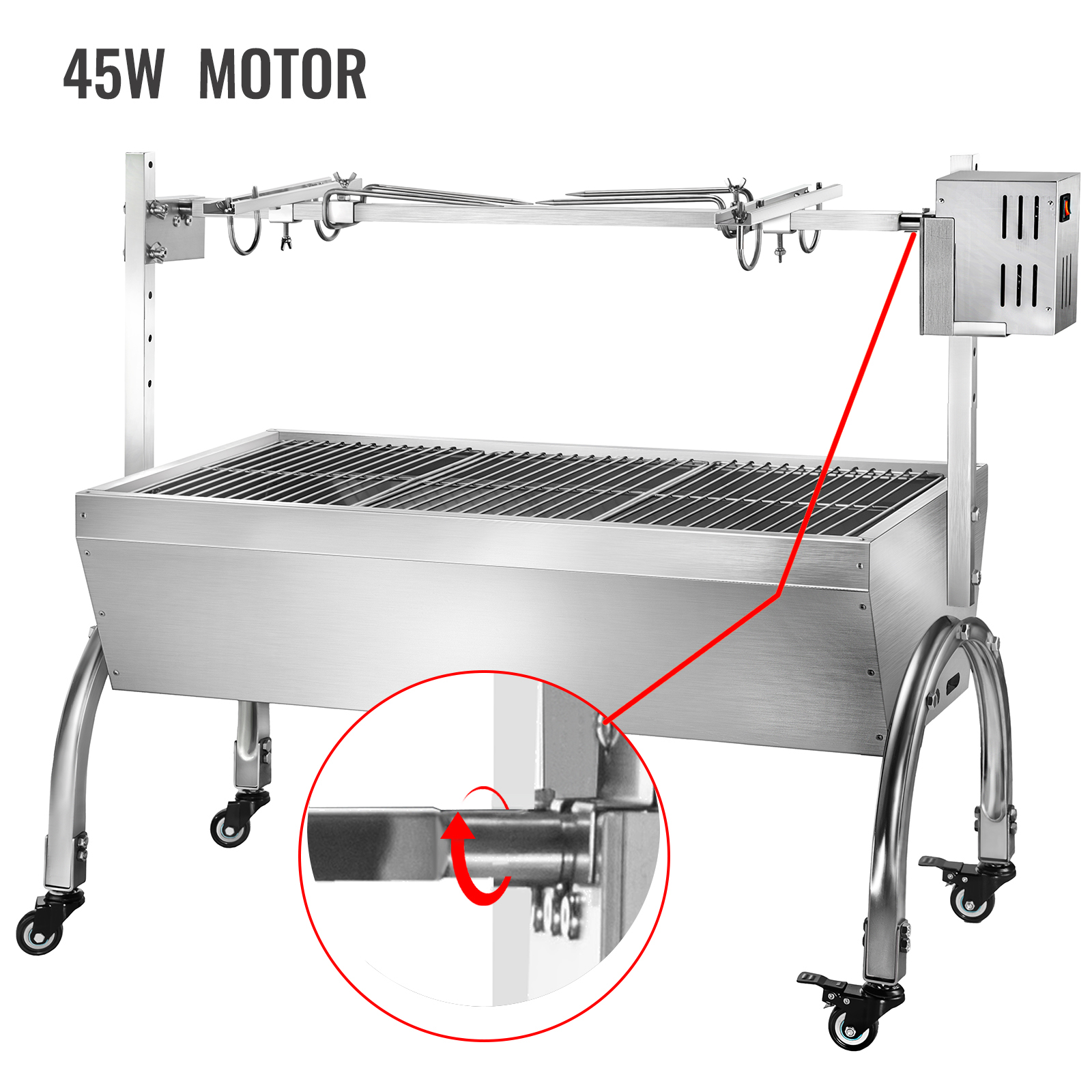 Asadores Parrilla Asador De Gas Propano De 3 Quemadores Potente Con Ruedas  Grill