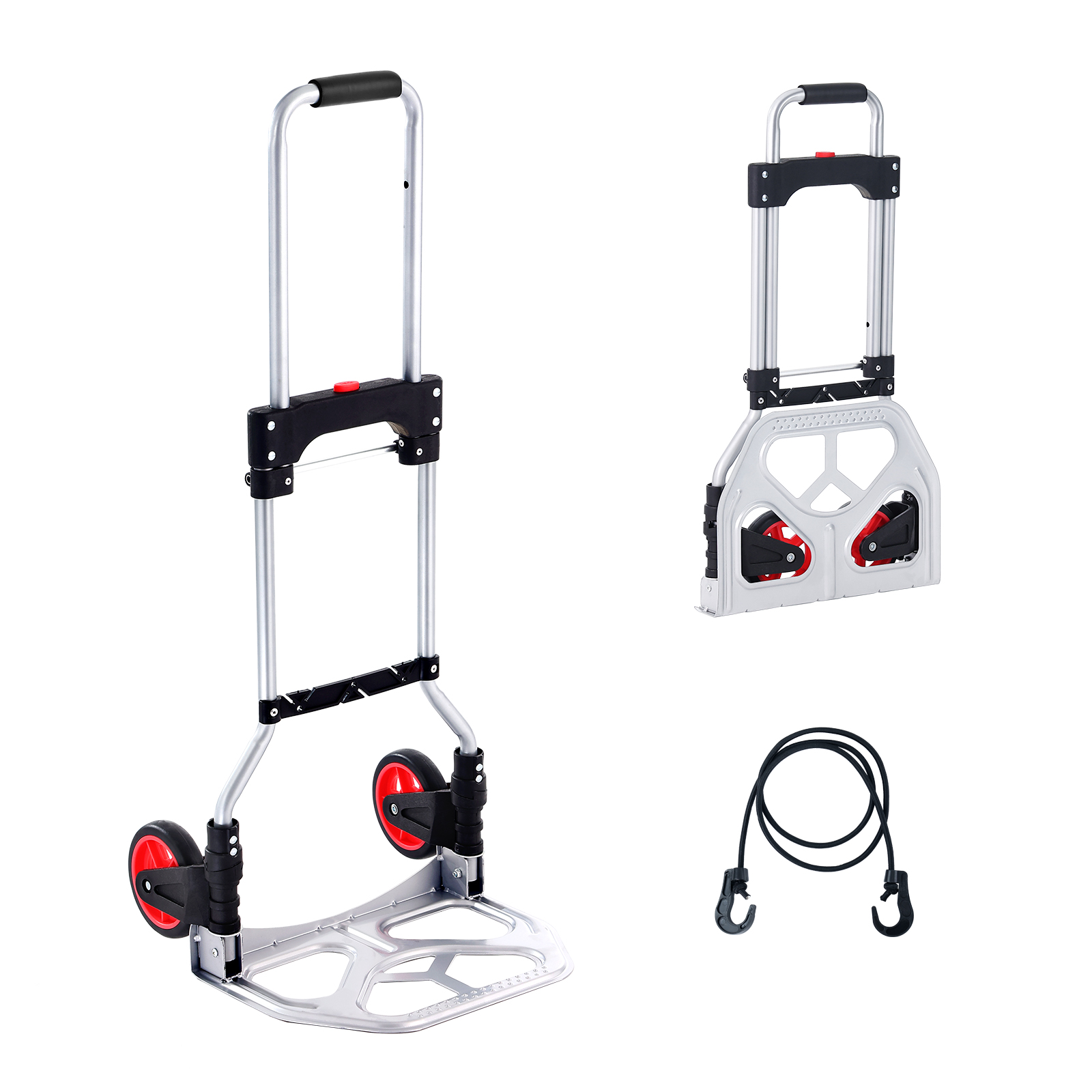 VEVOR Folding Hand Truck Aluminum Luggage Trolley Cart Dolly 176 / 309 / 275 lbs - Bild 10 von 37