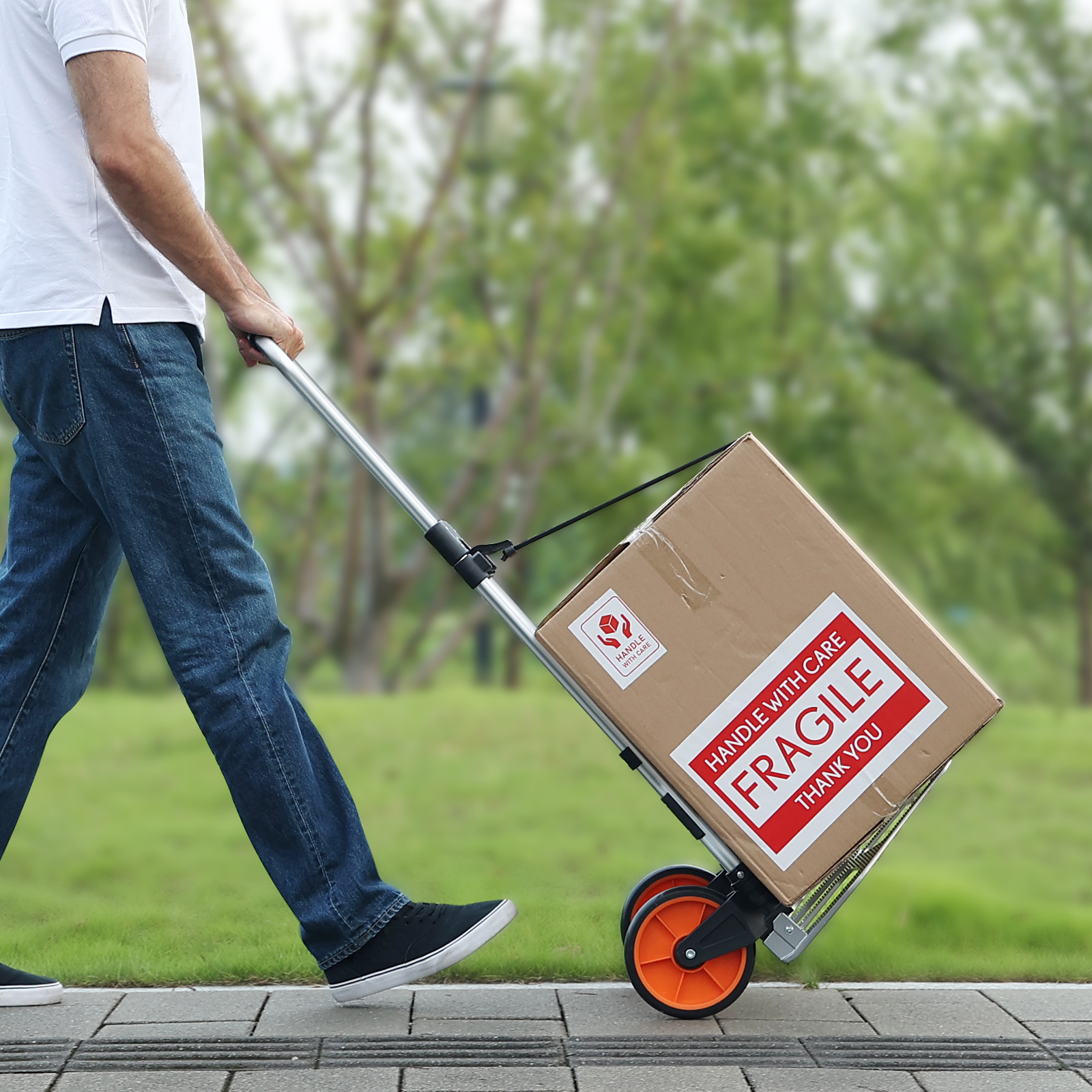 VEVOR Folding Hand Truck Aluminum Luggage Trolley Cart Dolly 176 / 309 / 275 lbs - Bild 33 von 37
