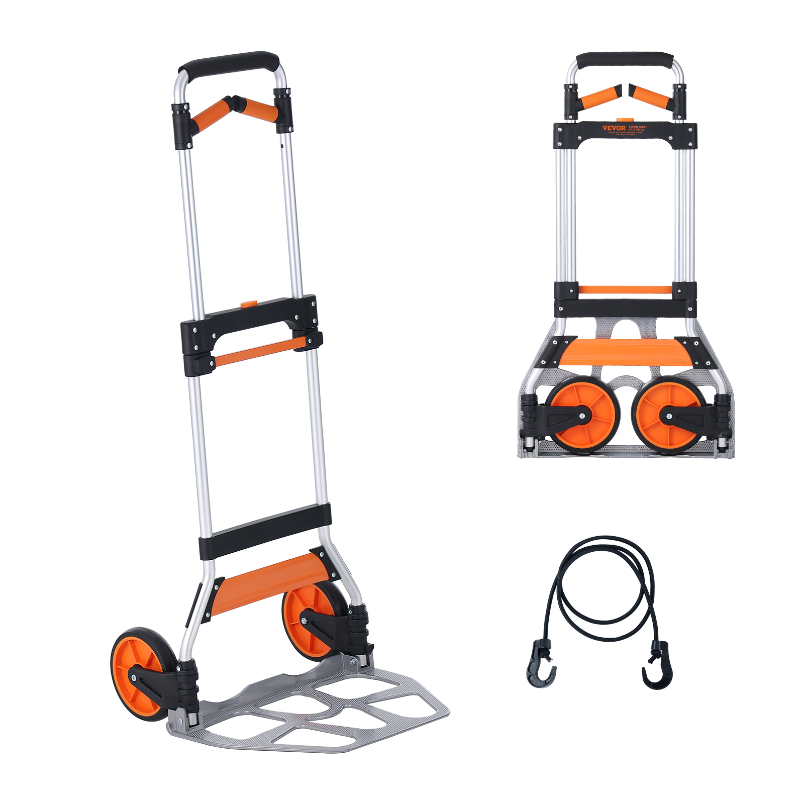 VEVOR Folding Hand Truck Aluminum Luggage Trolley Cart Dolly 176 / 309 / 275 lbs - Bild 14 von 37