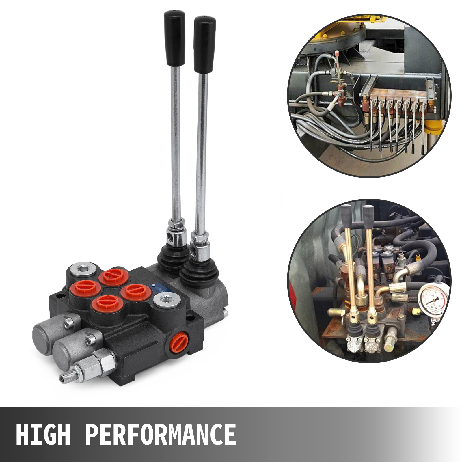 VEVOR 6 Spool Hydraulic Directional Control Valve 11gpm 40L/min 3600psi 