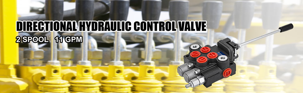 VEVOR Hydraulic Valve Spool Hydraulic Joystick Control Valve 11gpm  Hydraulic Directional Control Valve Double Acting for Tractors Loaders Tanks  VEVOR US