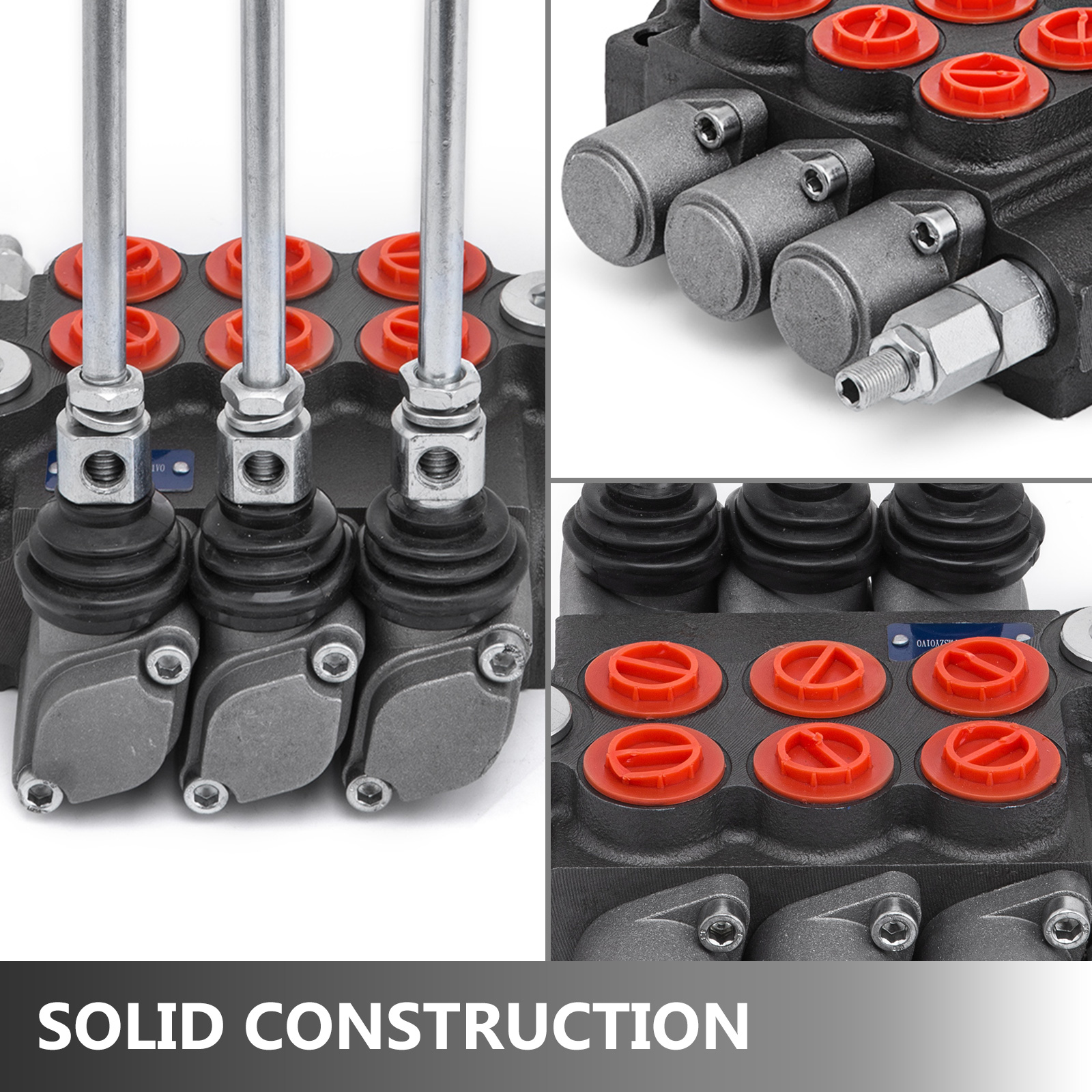 3 Spool Hydraulic Directional Control Valve 11 GPM 3600 PSI For Loader Forklift