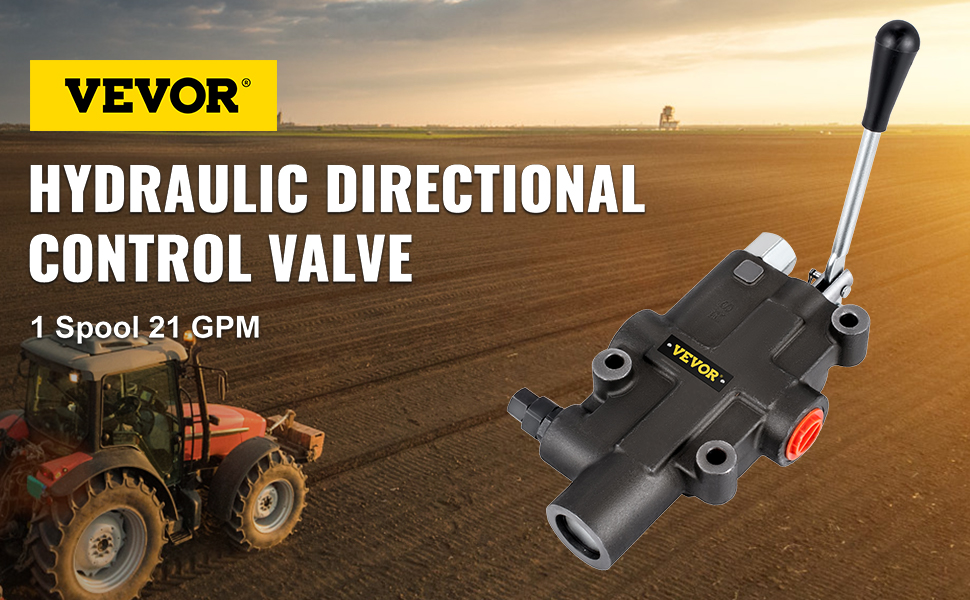 VEVOR Hydraulic Directional Control Valve, 1 Spool Hydraulic Spool