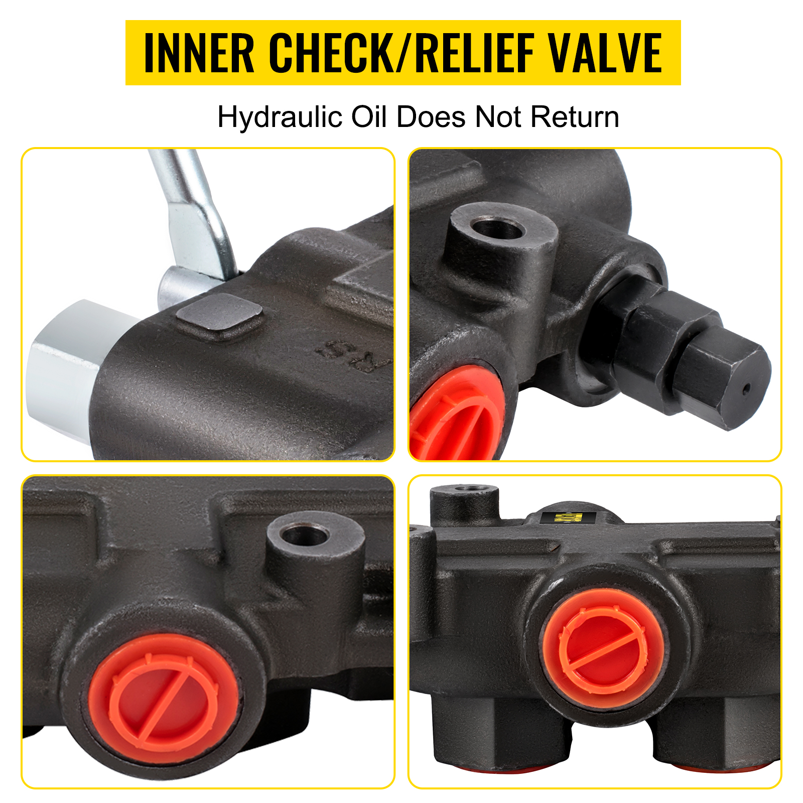 VEVOR Hydraulic Directional Control Valve, 1 Spool Hydraulic Spool