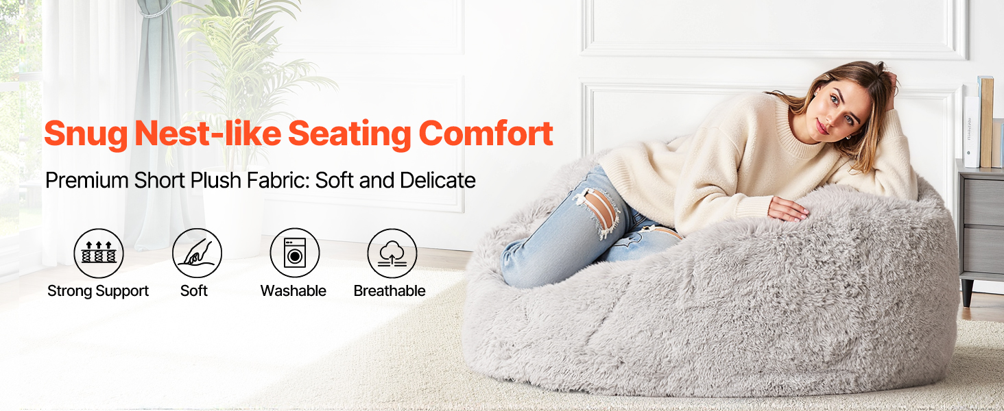 Bean bag chair,convertible,full size
