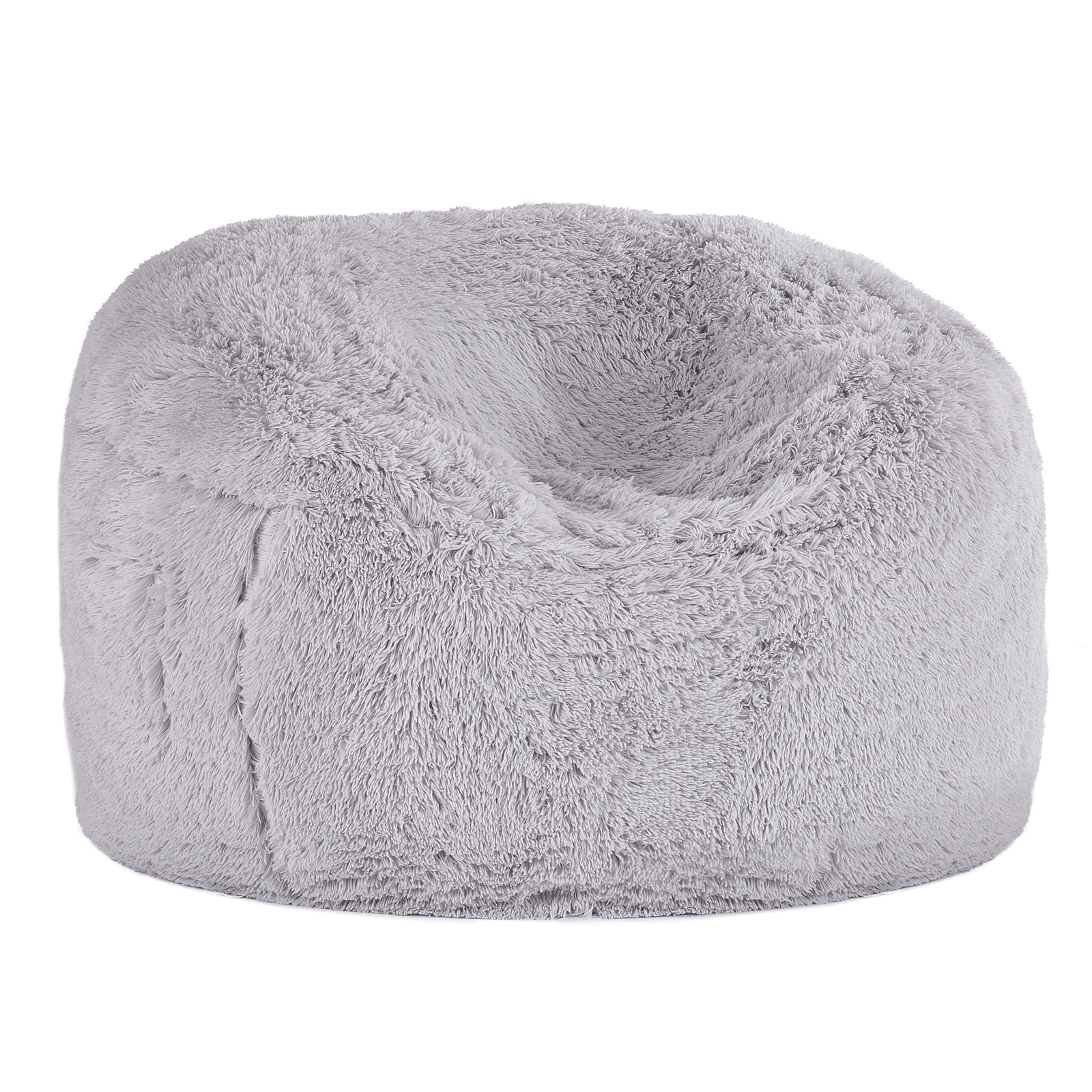 Bean Bag Chair Convertible/with Cover/Armrests for Adult Fluffy Blue/Grey/Black - Picture 57 of 72