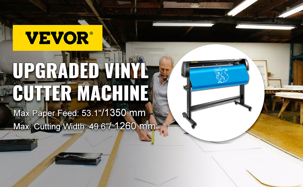 53 Vinyl Cutter Plotter Sign Cutting Machine w/Software+3 Blades LCD Screen