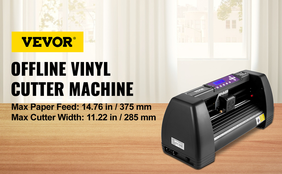 VEVOR Vinyl Cutter, 14 in / 375 mm Vinyl Plotter, Off-line Cutting