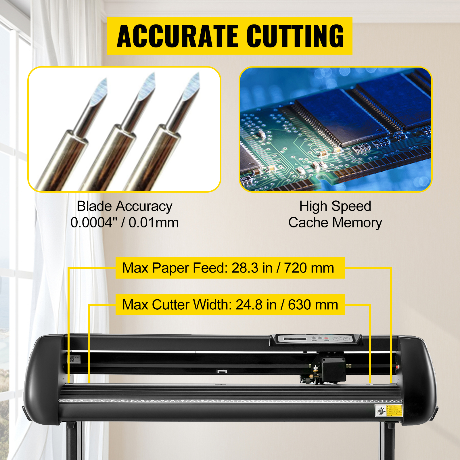 CA 28inch 720mm Paper Feed Vinyl Cutter Plotter Sign Cutting Making Machine A+ 