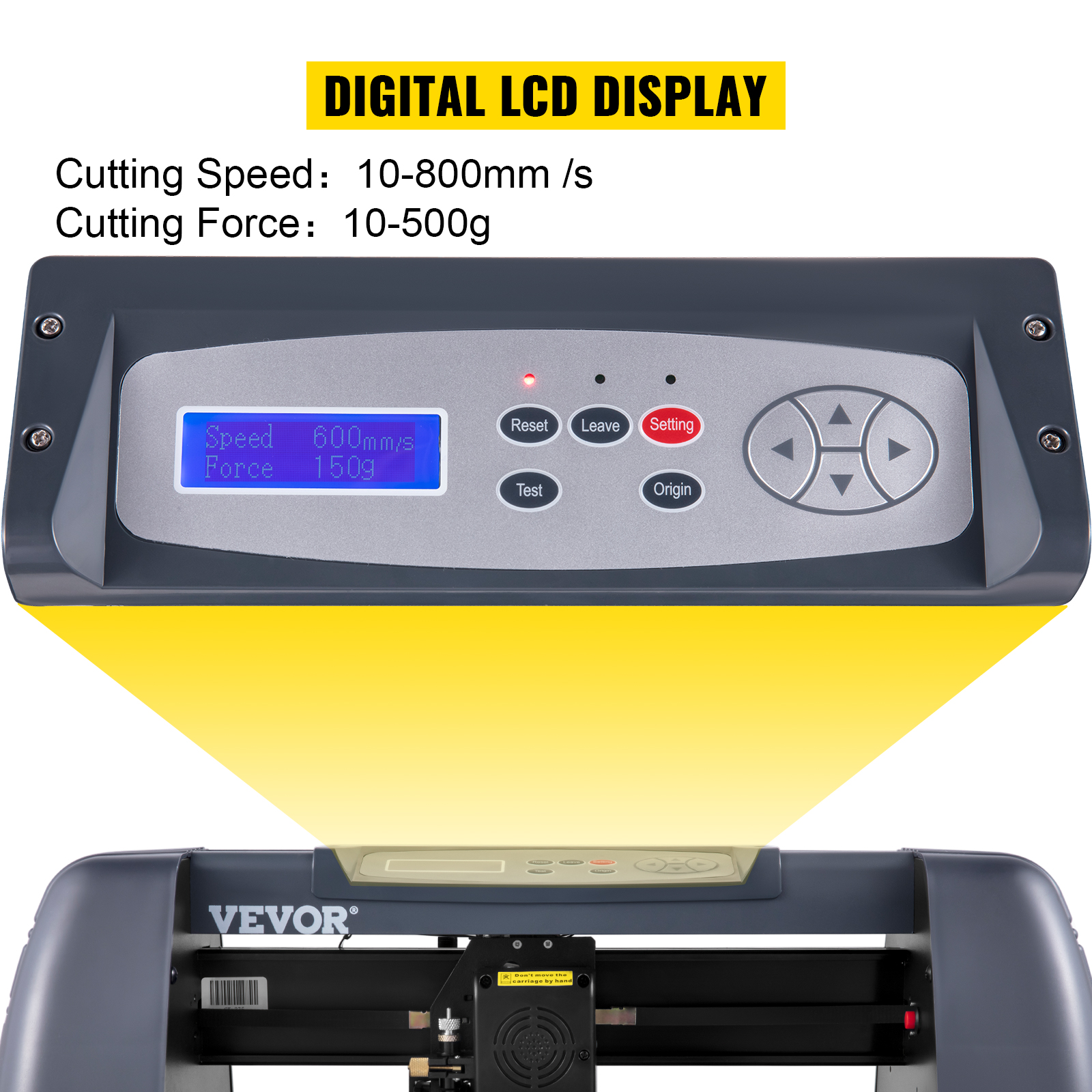 VEVOR Vinyl Cutter Machine Cutting Plotter 375mm Plotter Printer Vinyl