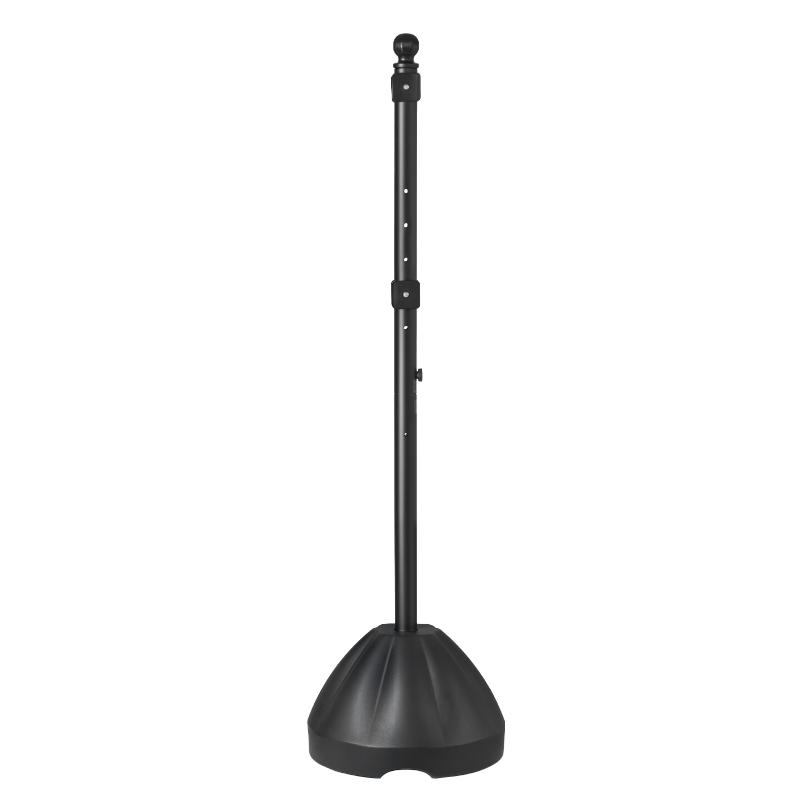 Cast Iron Sign Post 4/5/6/8ft U-Channel Sign Stand with Wheels Black ...