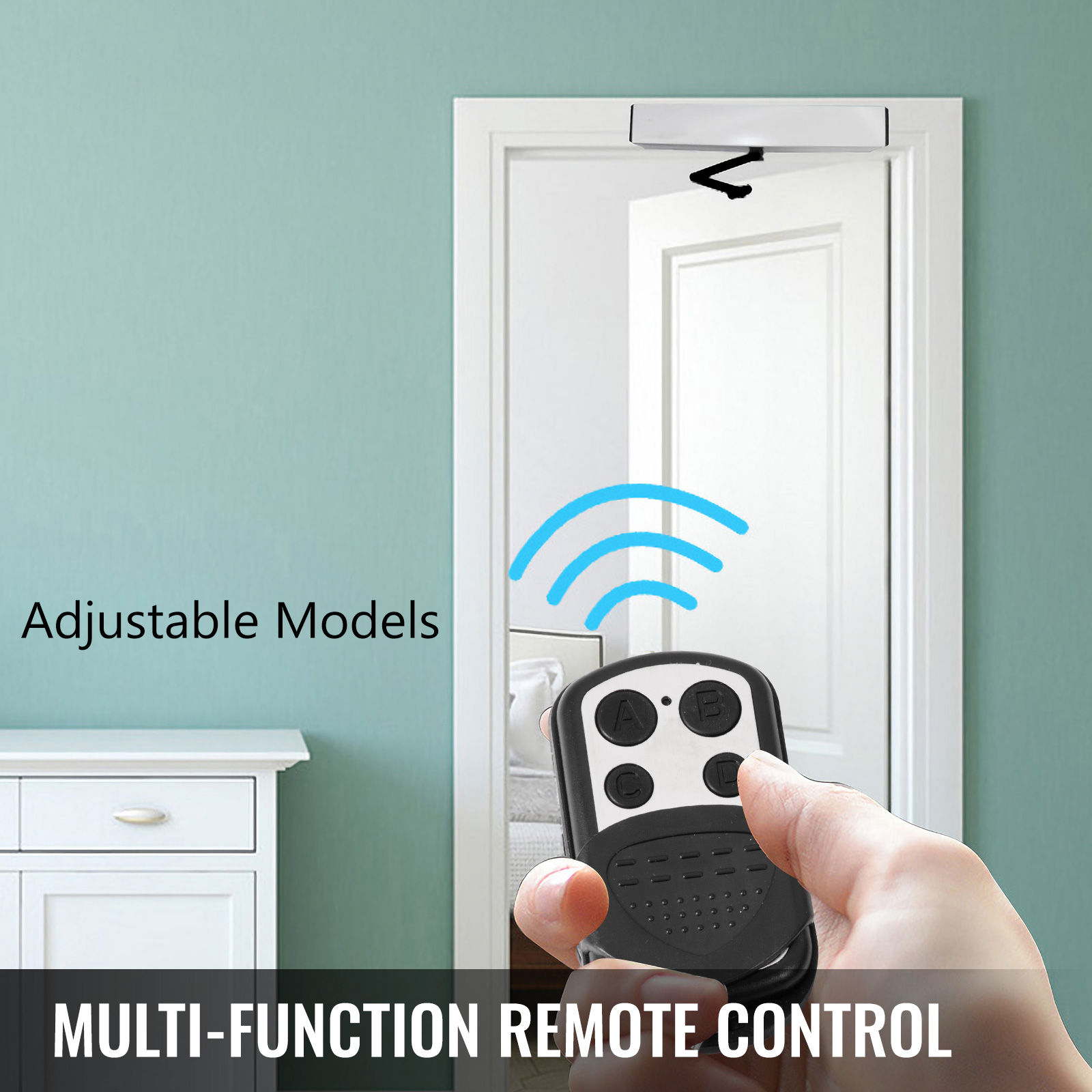 Operatore automatico della porta a battente WiFi, controllo remoto apriporta  elettrico con pulsante - AliExpress