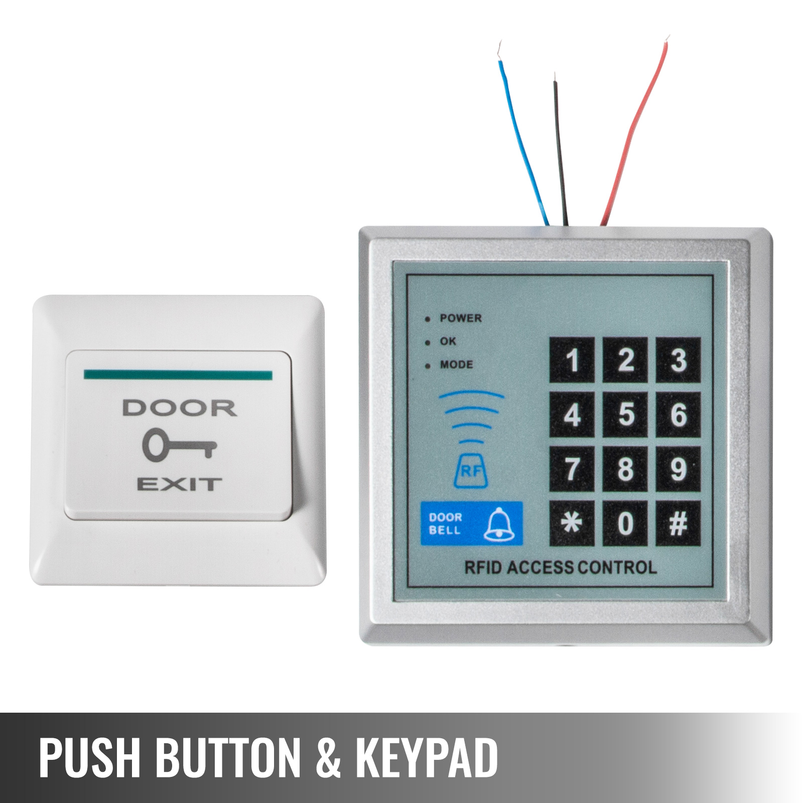 Cerradura de puerta eléctrica para el hogar, abridor de puerta Digital  RFID, cerradura de código mecánico