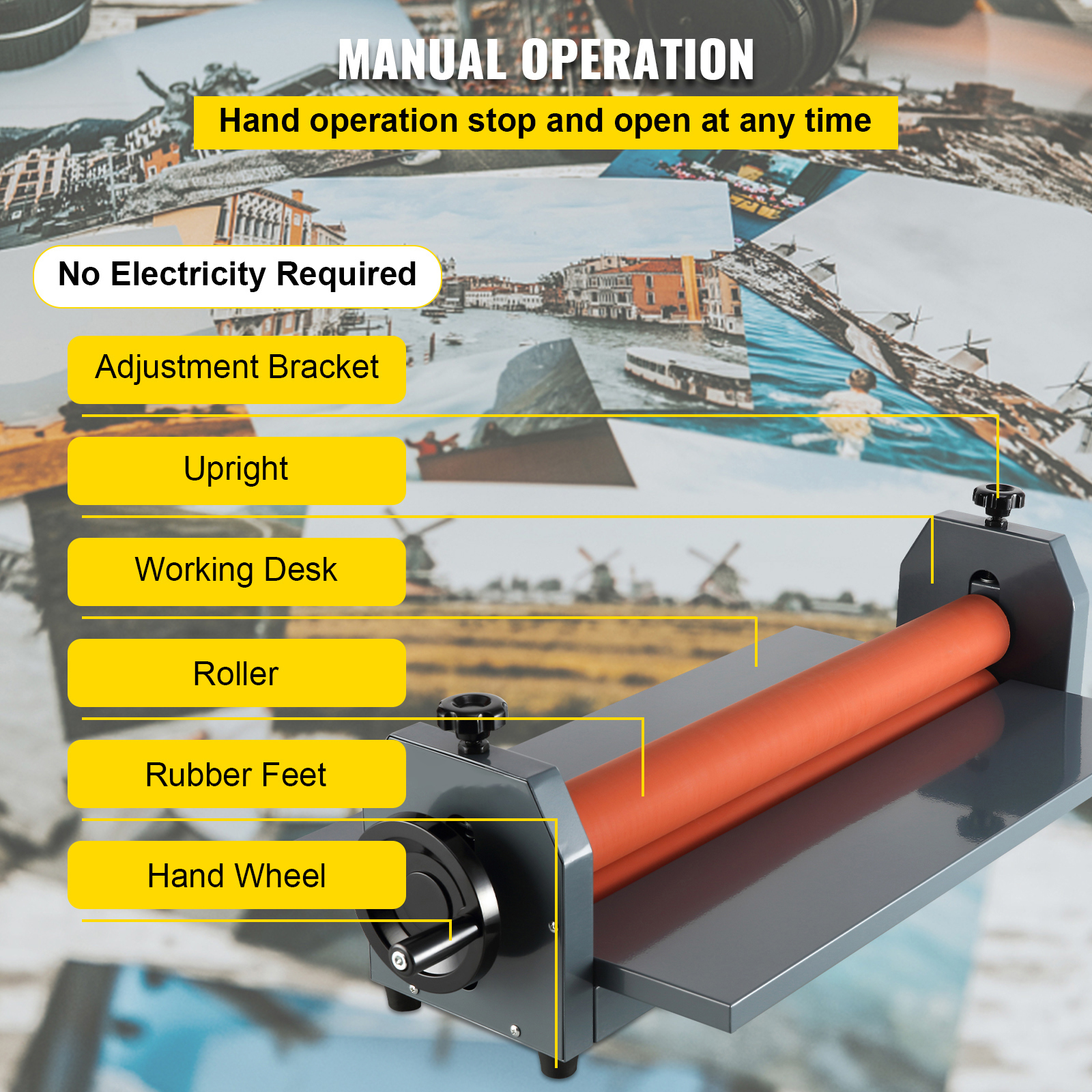 25.5"/29.5"/39"/51" Manual Cold Roll Laminator Mounting Laminating Machine - Picture 44 of 50