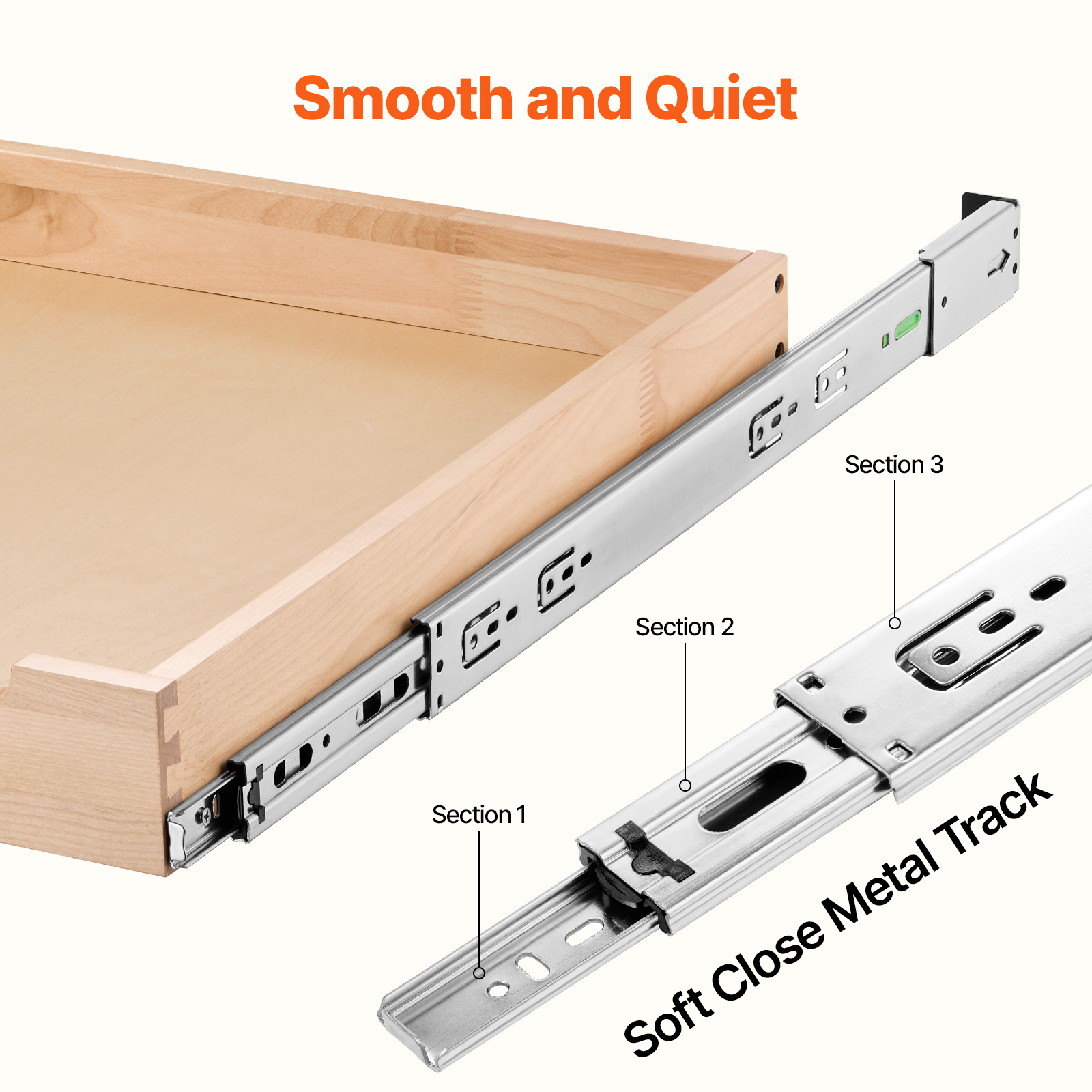 Kitchen Slide Out Wood Drawer 14"/15"/18"/20"/21" Cabinet Shelf Pull Out Storage - Picture 39 of 72