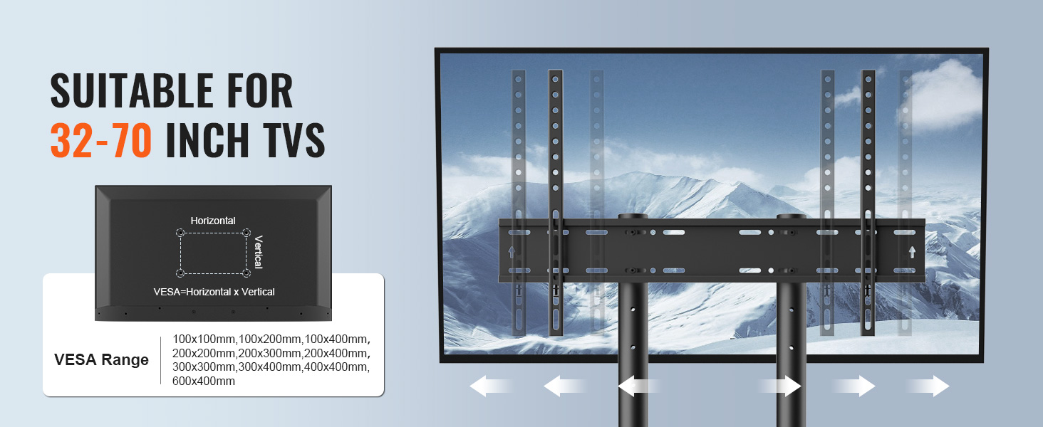 Elevador de TV motorizado para televisores de 32 ~ 100, soporte
