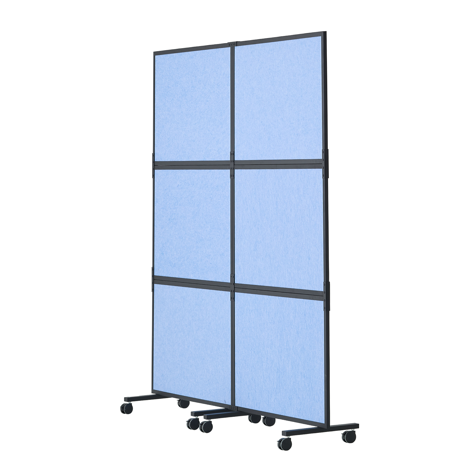 VEVOR Acoustic Room Divider Partition Panel Privacy Screen 2 Pack Blue/Gray