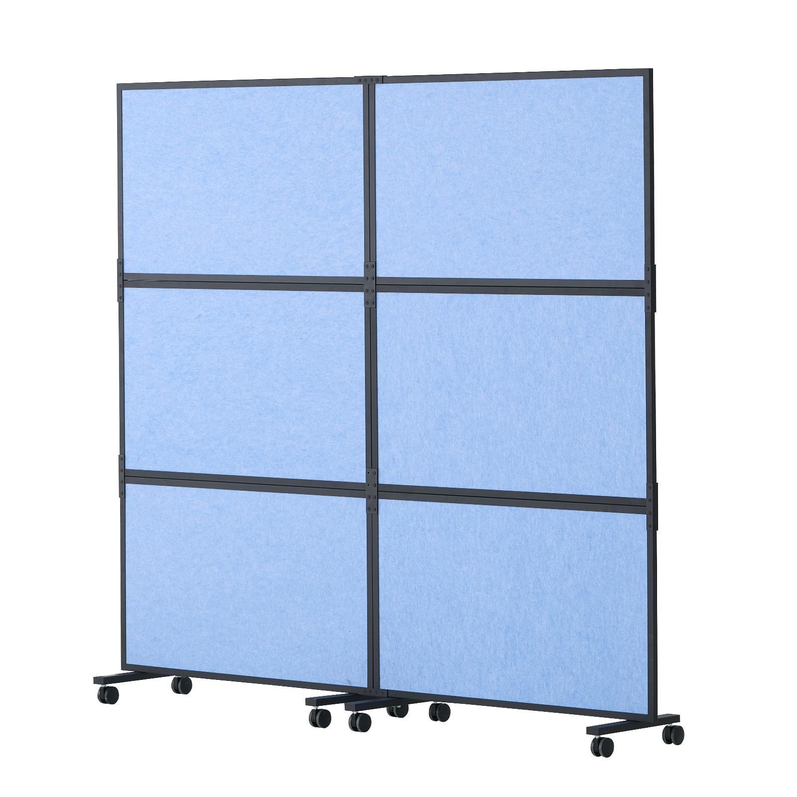 VEVOR Acoustic Room Divider Partition Panel Privacy Screen 2 Pack Blue/Gray