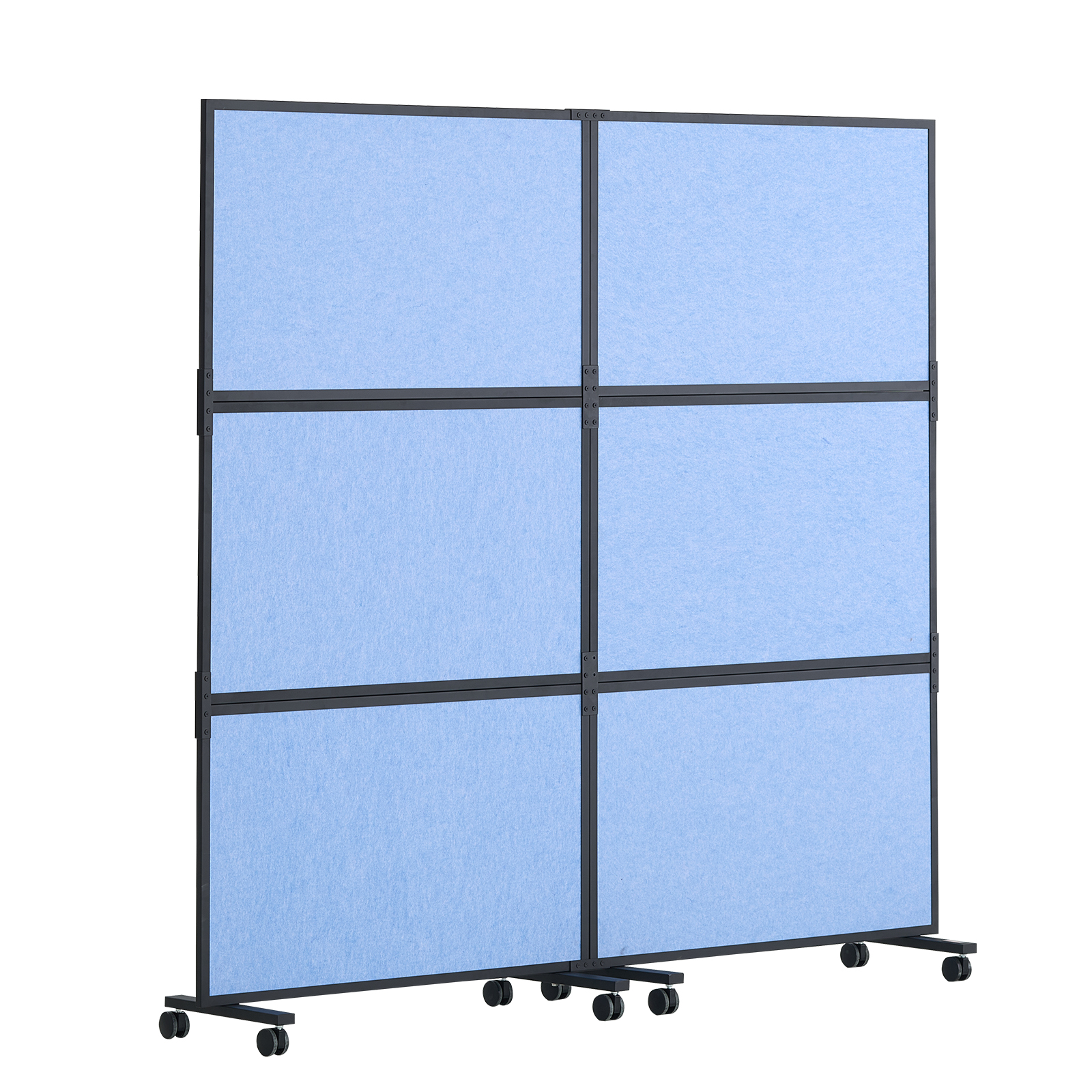 VEVOR Acoustic Room Divider Partition Panel Privacy Screen 2 Pack Blue/Gray