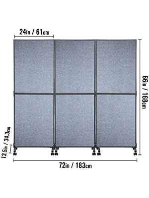 VEVOR Acoustic Room Divider 72\