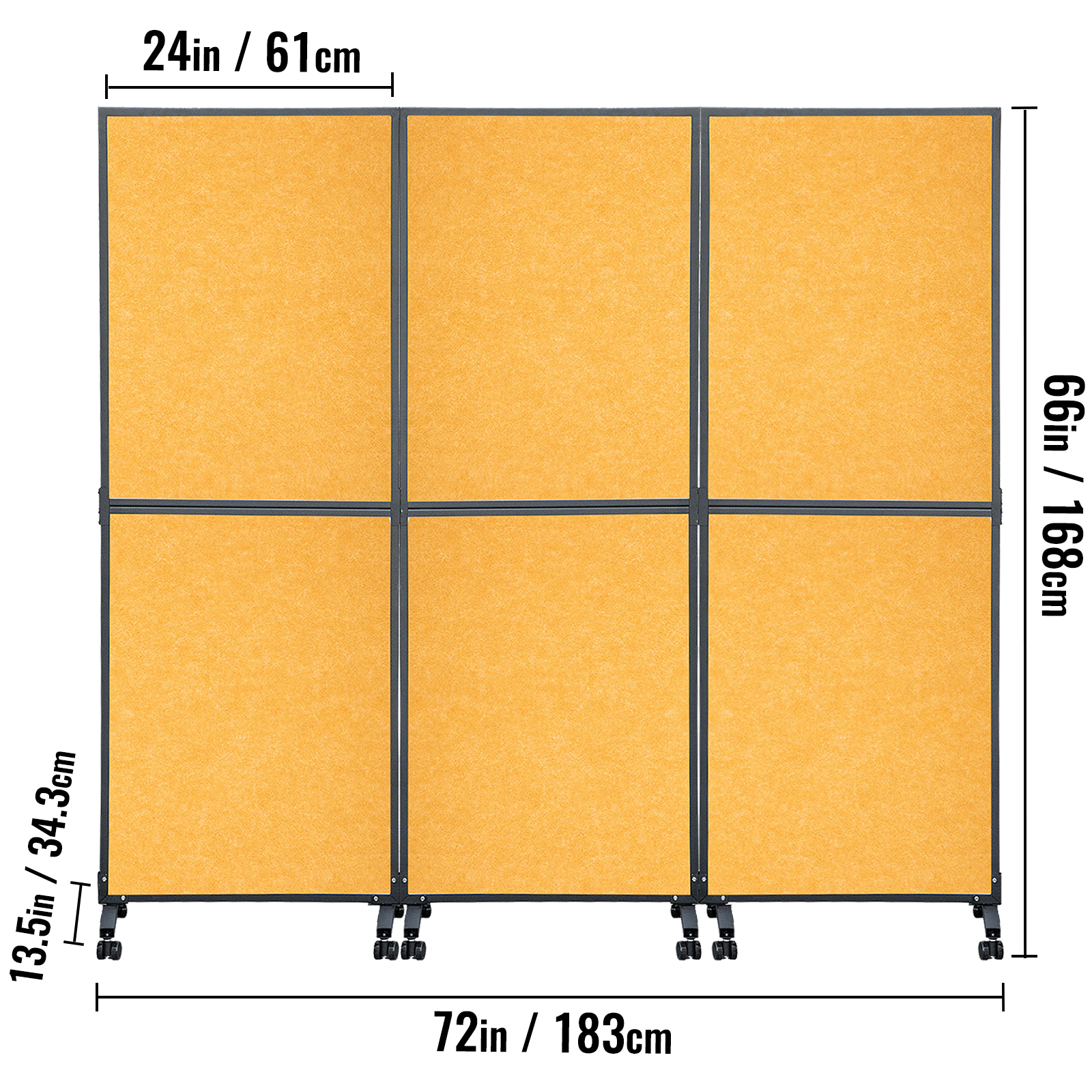 Office Partition Room Divider Wall71"x72"/142"x72" Gray/Brown/Cream - Picture 153 of 170