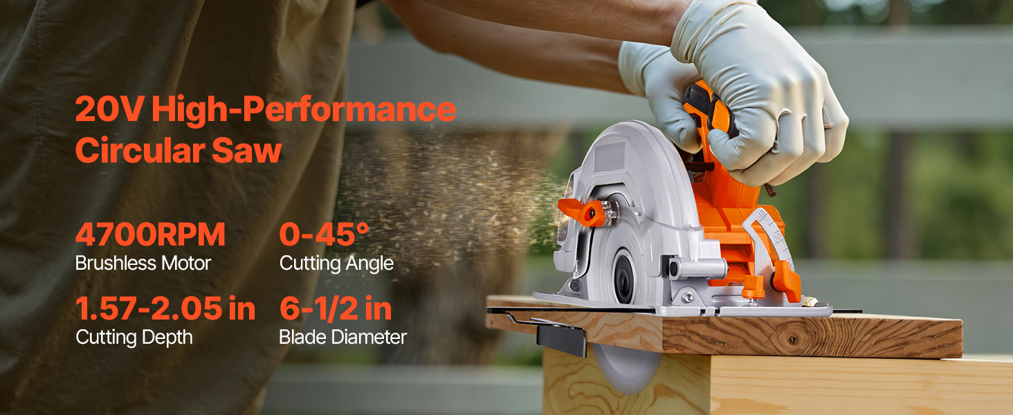 20V circular saw overview