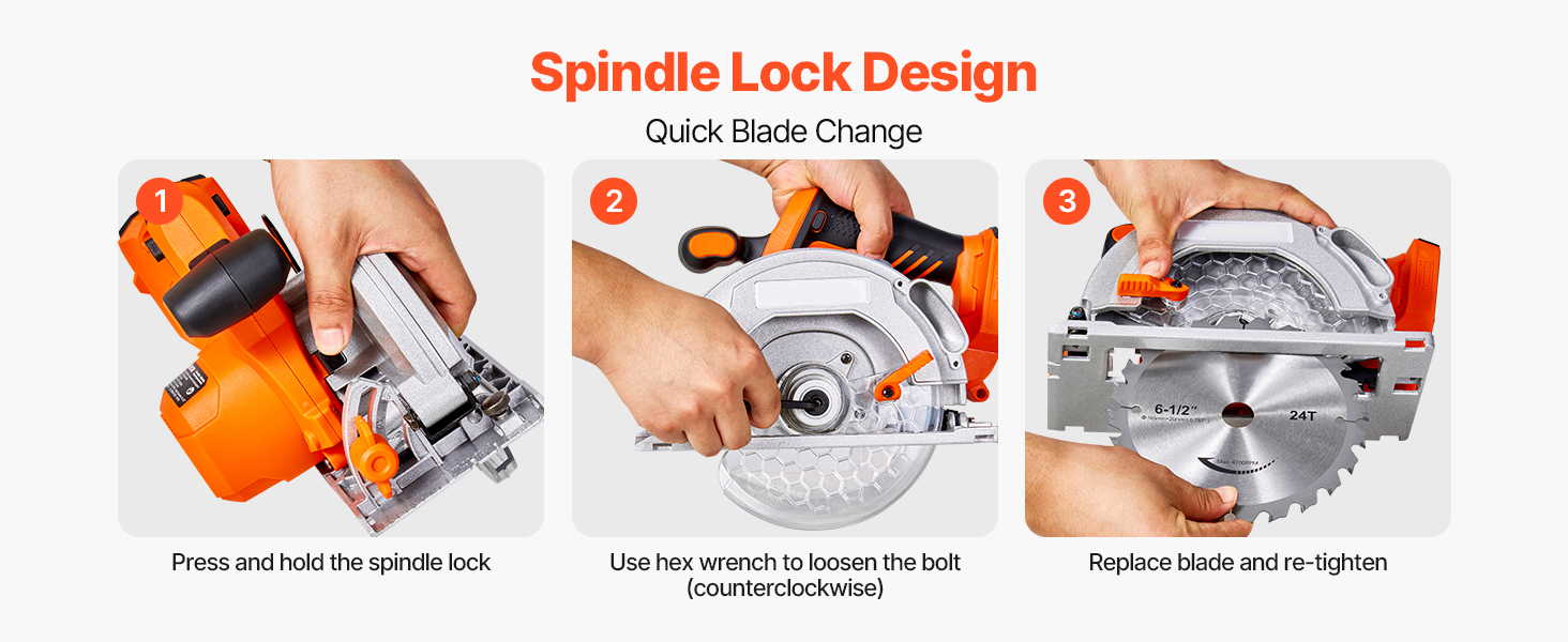 Spindle lock feature