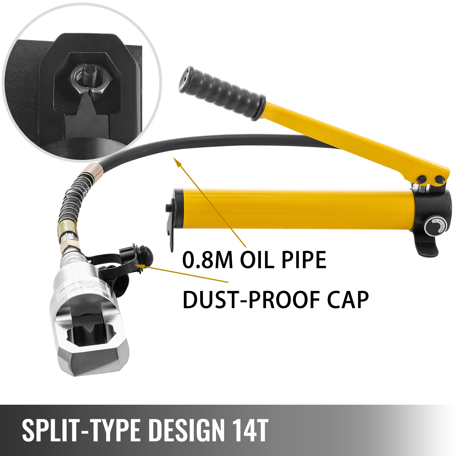 14t Hydraulic Nut Splitter Nut Cutter Tool 1641mm Range Nut Split Type