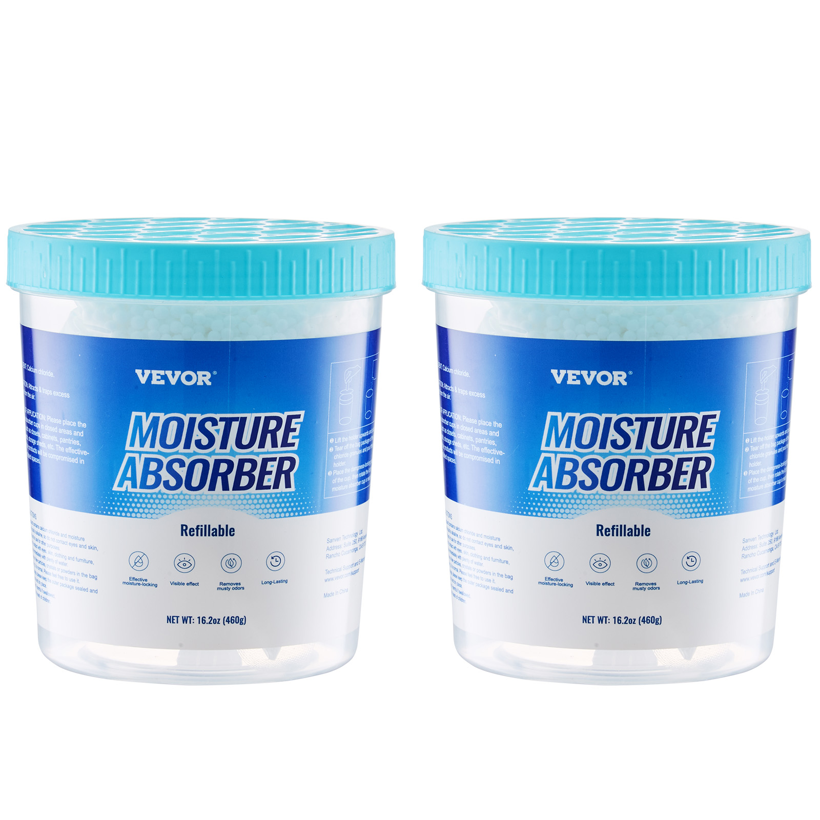 Moisture Absorber Bucket/Boxes/Bags 16.2/10.8/9.3 oz Fragrance Free 2/6/10-Pack