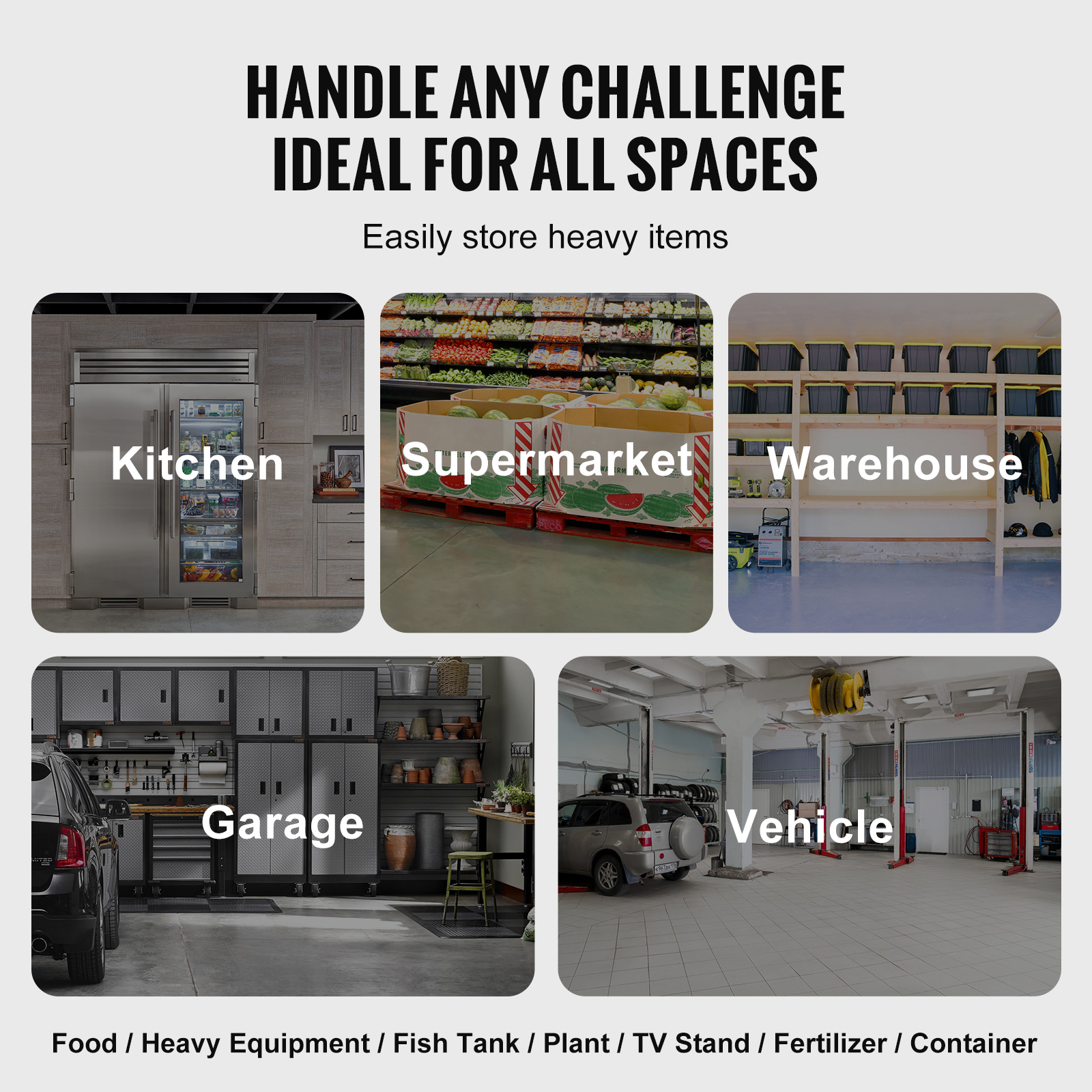 Uimoso Aluminum Dunnage Rack Stationary Dunnage Rack 24x14-60x20 Storage Rack - Produktbild 5