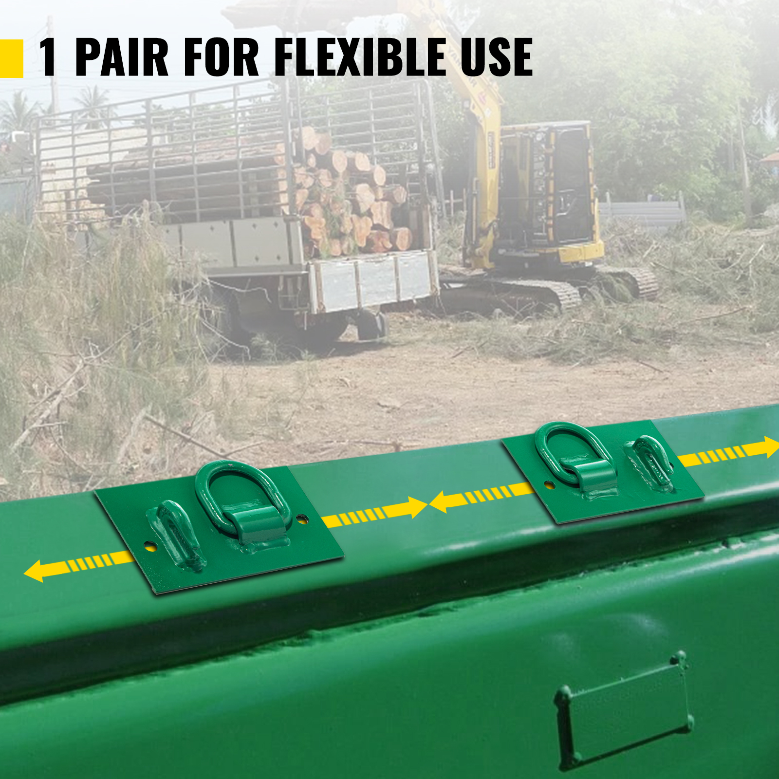 VEVOR Tractor Bolt on Hooks, 1/4" Bolt on Grab Hooks, 4700LBS G70