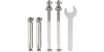 VEVOR Standoff Post Base Inner Size 5.71 x 5.2" (Use for 6 x 6") 316 Stainless Steel Adjustable Post Base Post Anchor with Fiber Drawing Surface and Full Set of Accessories for Rough Size Lumber