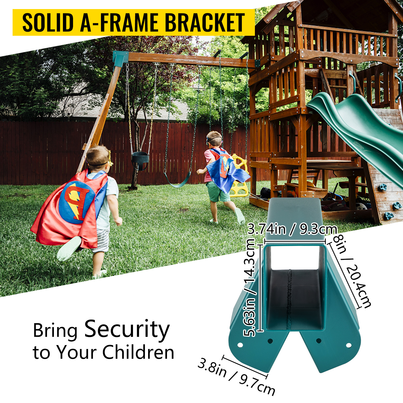 VEVOR Swing Set Bracket 4.87" Swing Bracket AFrame Construction Swing