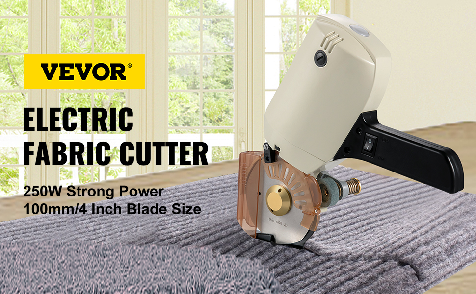 100mm 4'' Blade Electric Cloth Cutter Cutting Machine Industrial Handheld Fabric 