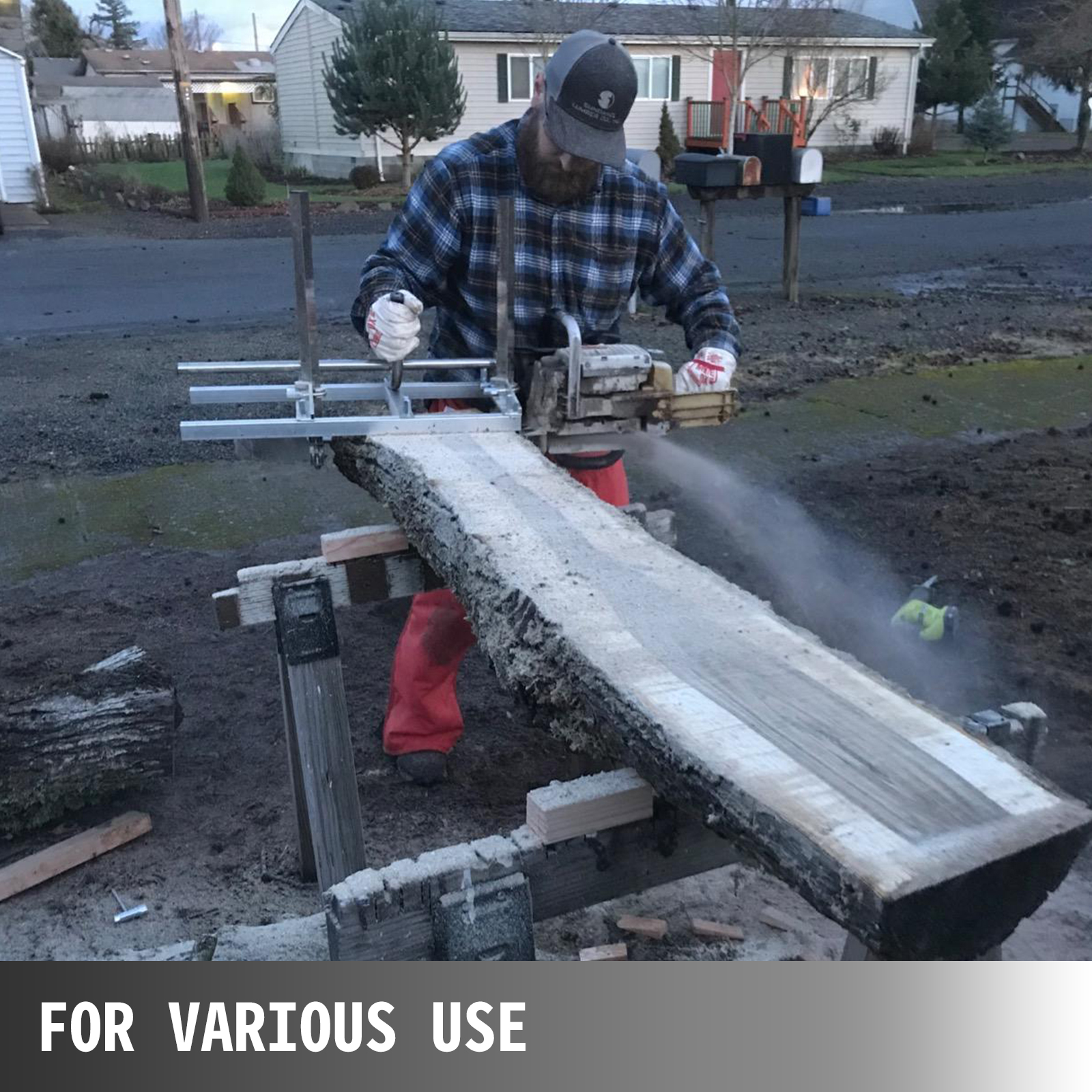 Vevor Chainsaw Mill Portable Sawmill 23.5" Chainsaw Milling Attachment