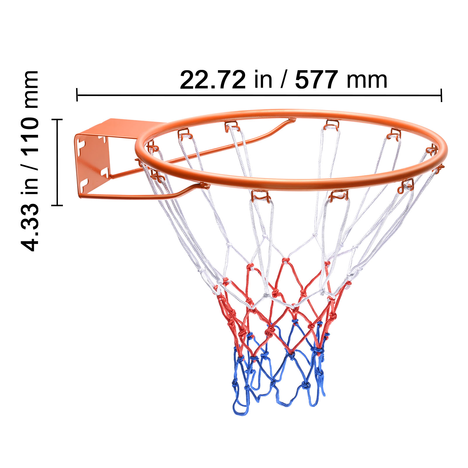 VEVOR Basketball Rim, Wall Door Mounted Basketball Hoop, Heavy Duty