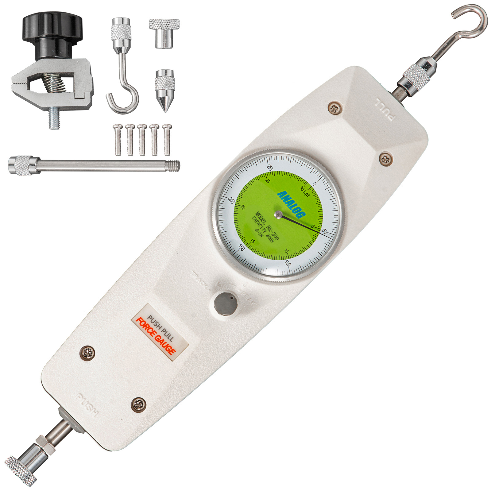 VEVOR Push Pull Force Gauge Push Pull Gauge 200N/20KG Dial Push Pull