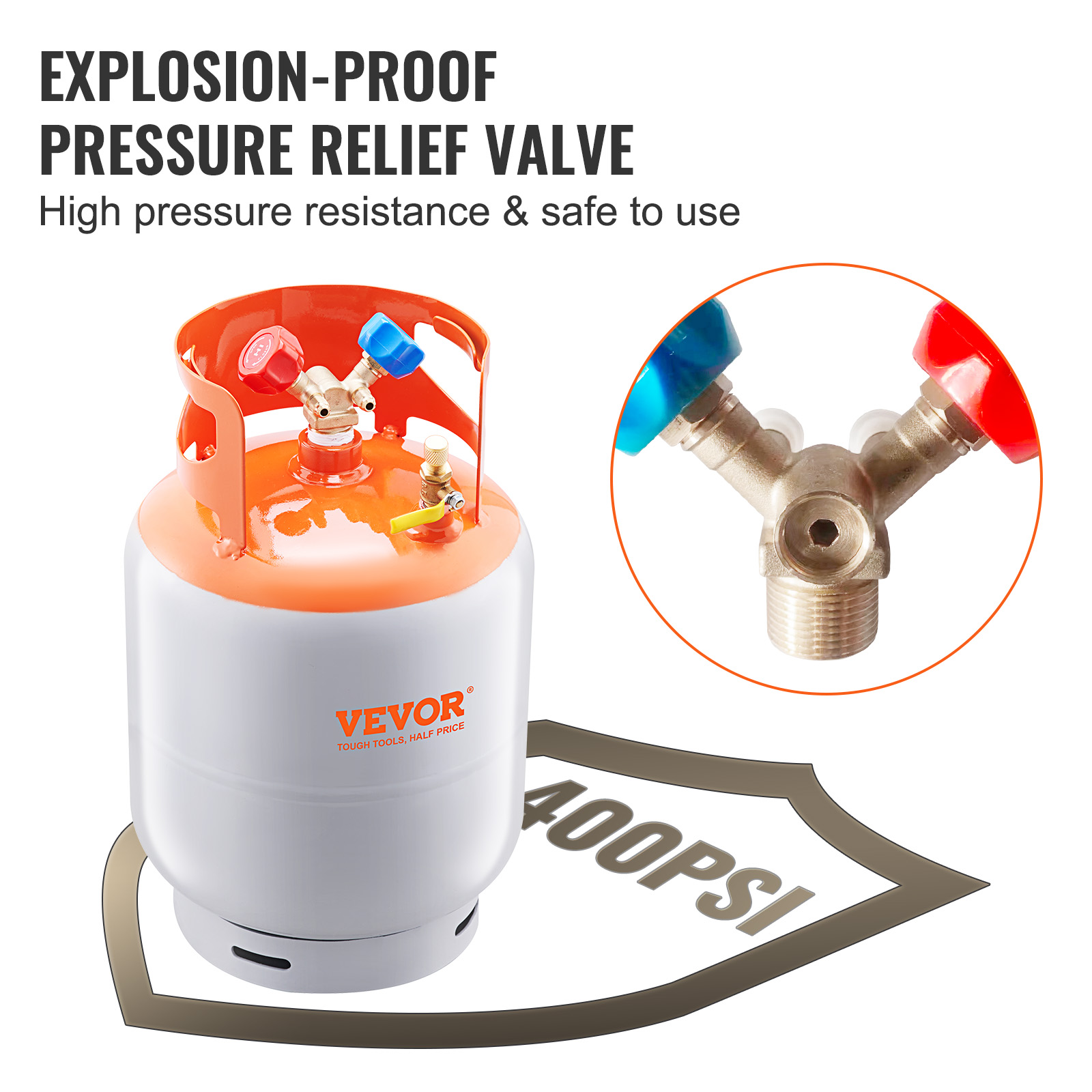Uimoso Refrigerant Recovery Reclaim 30/50lb Tank 3/4/1HP Recovery Machine - Produktbild 3