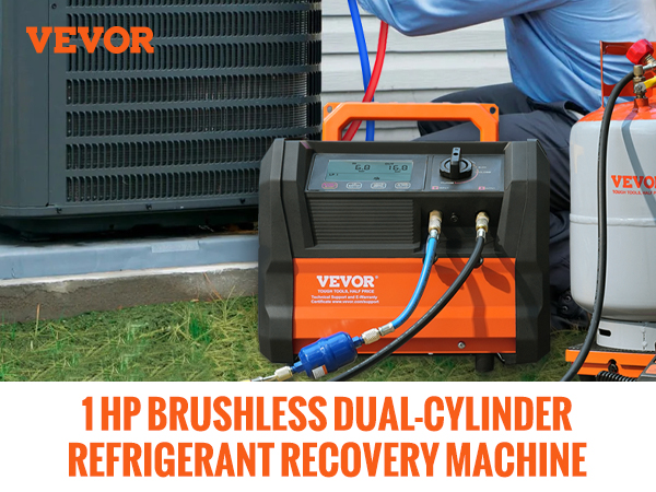 Macchina Recupero Refrigerante VEVOR 1HP - Doppio Cilindro Per Auto E Condizionatori - Foto 5