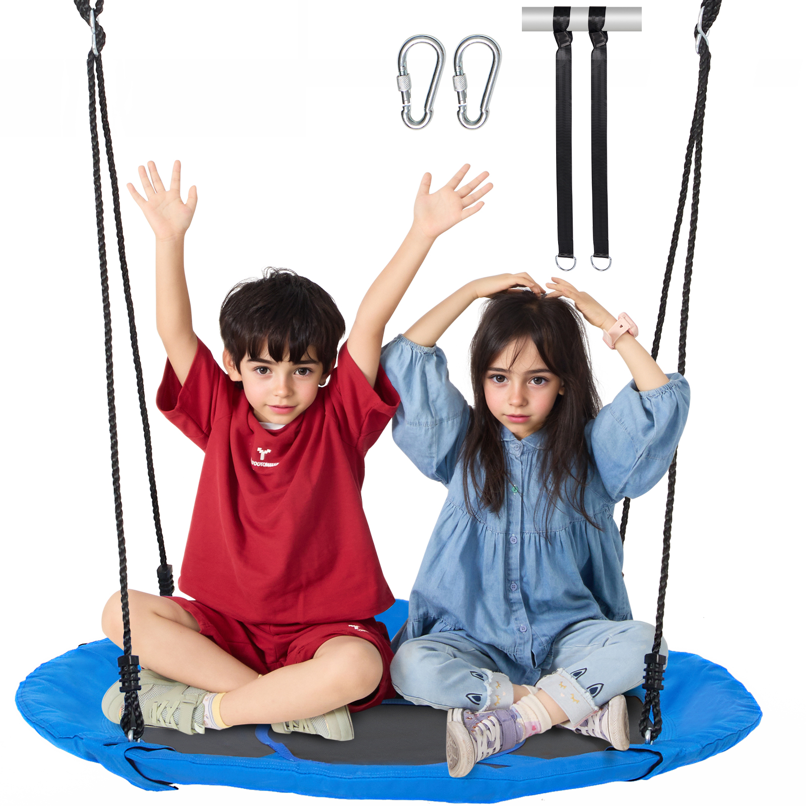 VEVOR Toddler Swing Seat Tree/Saucer/ Platform/High Back Swing for Kids Outdoor